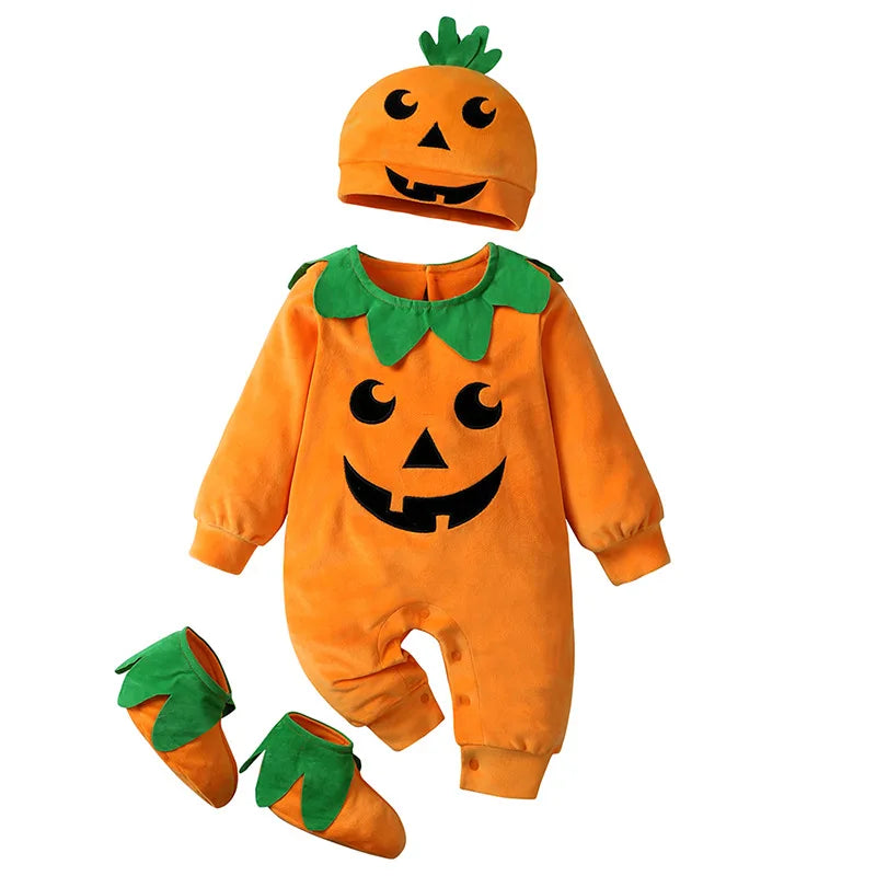 Pumpkin Costume Sleeveless Jumpsuit