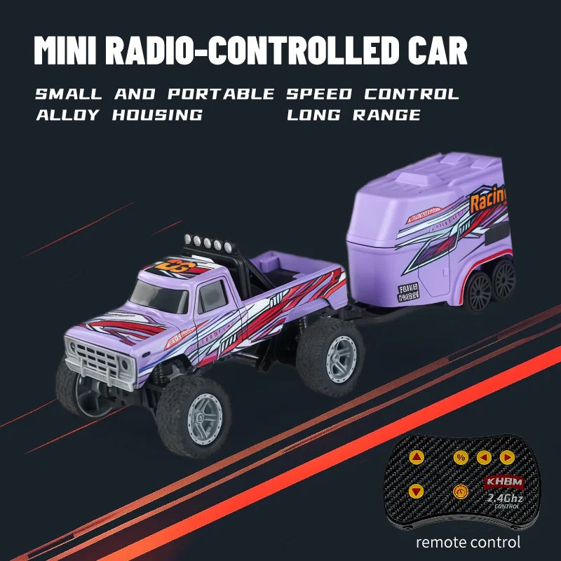 1/64 Scale Mini Alloy Remote Control Car – Portable RC Toy with Up to 60 Minutes Runtime – Fun Electronic Gift for Children
