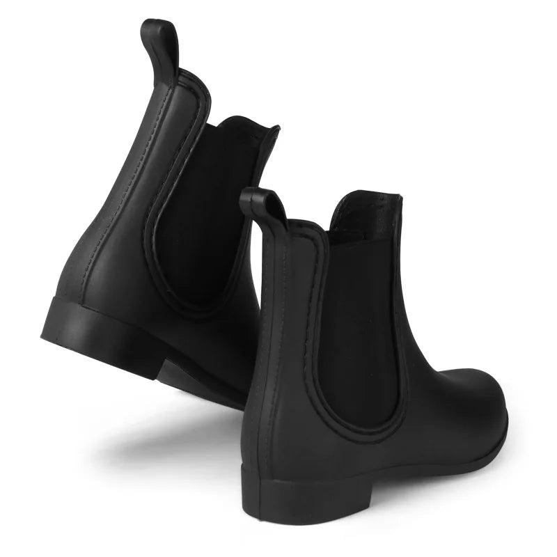 Women’s Chelsea Rain Boots – Waterproof, Anti-Slip, Comfortable Garden Shoes with Fashion Rubber Sole (2025 Style)