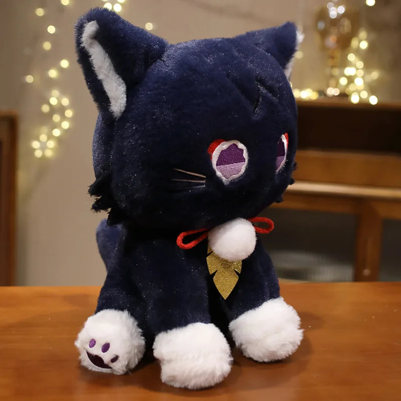Cute Anime Genshin Impact Scaramouche Cat Plush Doll – Wanderer Pet Cosplay Stuffed Pillow Toy | Birthday Gift