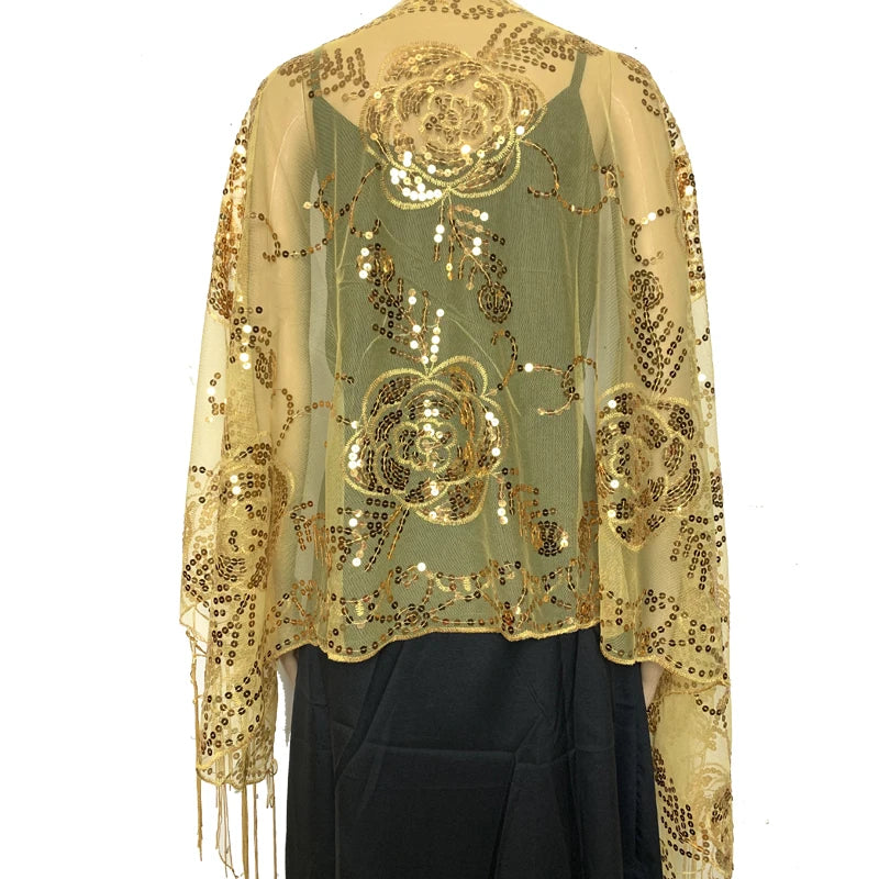 JJYANJIN Tassel Evening Shawl Wrap