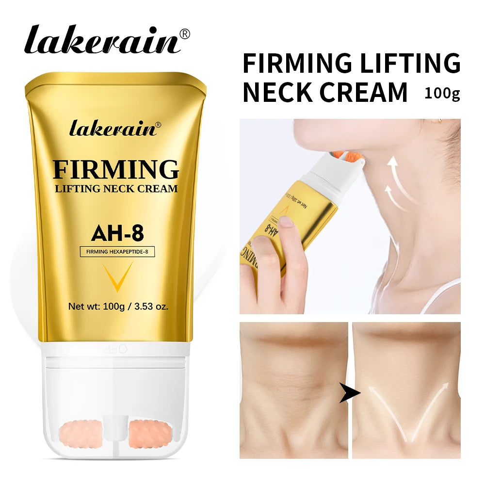 AH-8 Moisturizing Neck Cream, Firming Care for the Appearance of Crepey Skin, Hydrating Daily Skincare