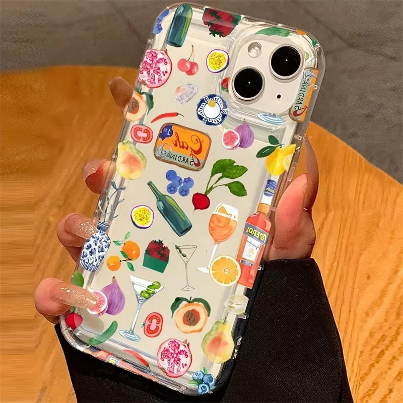 Sun Moon Stars Silicone Phone Case for iPhone