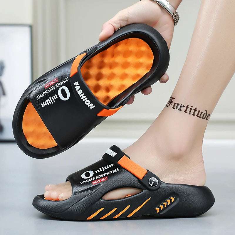 Men's EVA Platform Slides — Soft-Sole Sandals for Indoor & Outdoor Wear