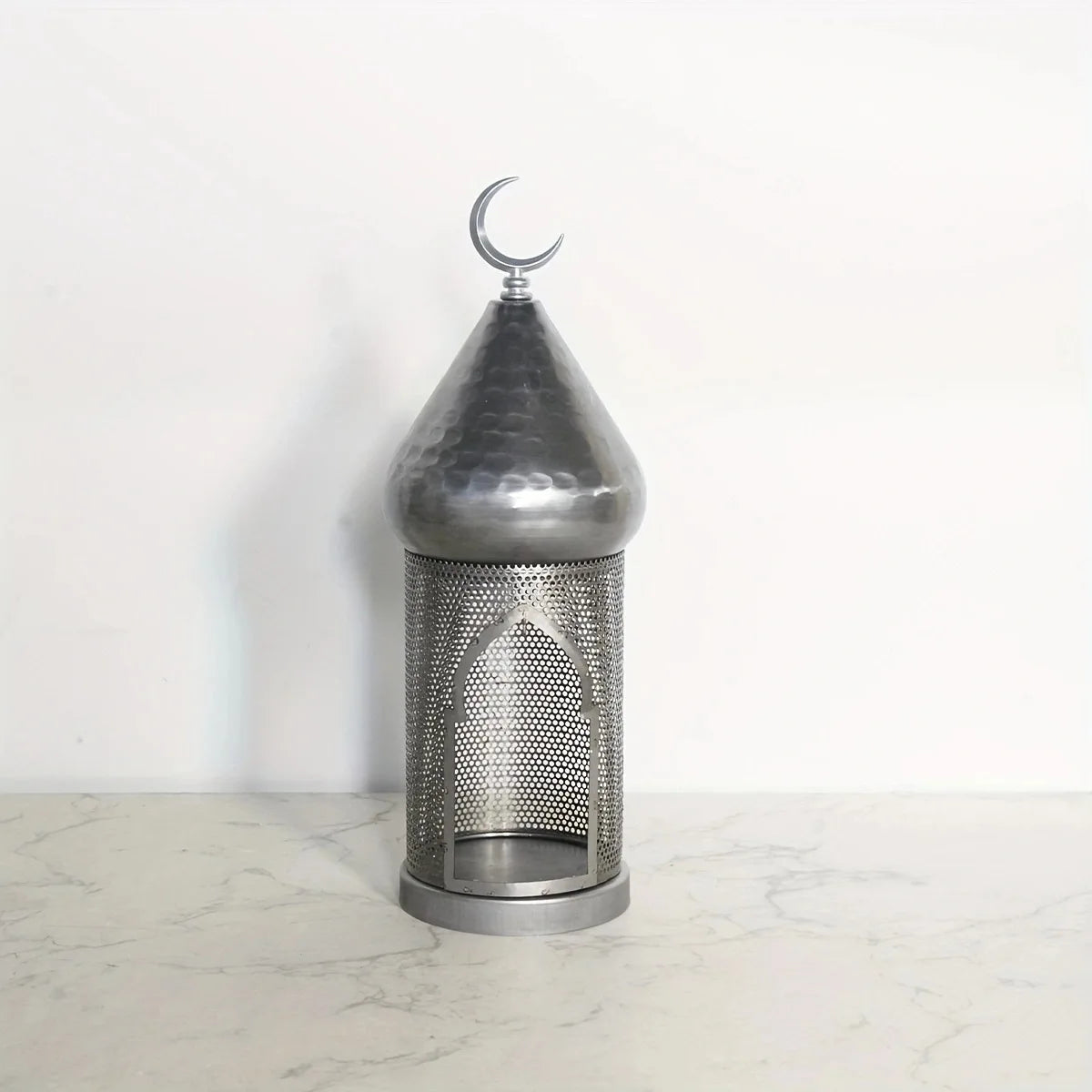 European Style Iron Hollow Wind Light Candle Holder – Ramadan & Eid Islamic Décor, Holiday Lantern for Christmas, Halloween, Parties, Home Decoration & Photography Props