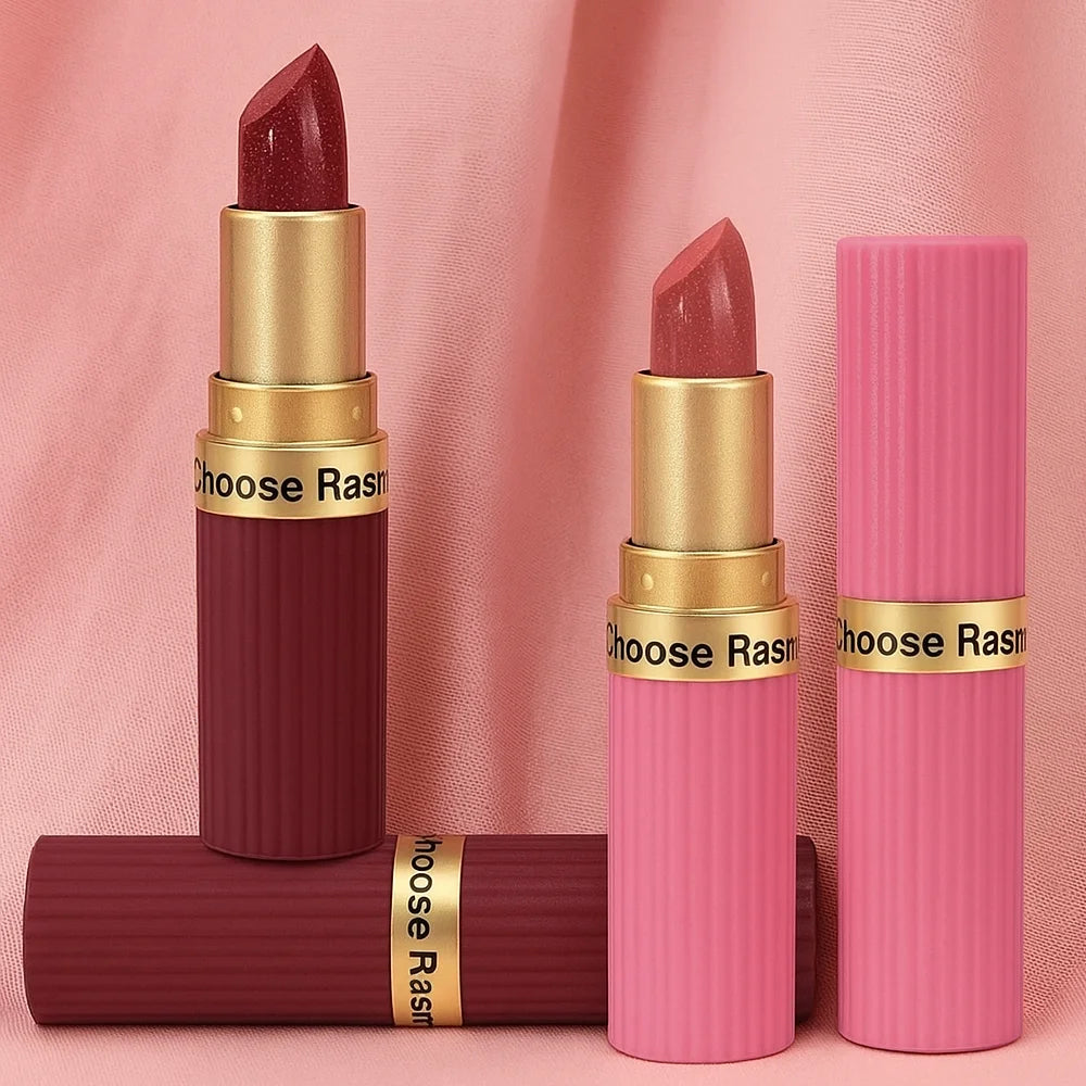 Pearlescent Velvet Lipstick – Long-Lasting Metallic Shimmer Finish, Waterproof Makeup