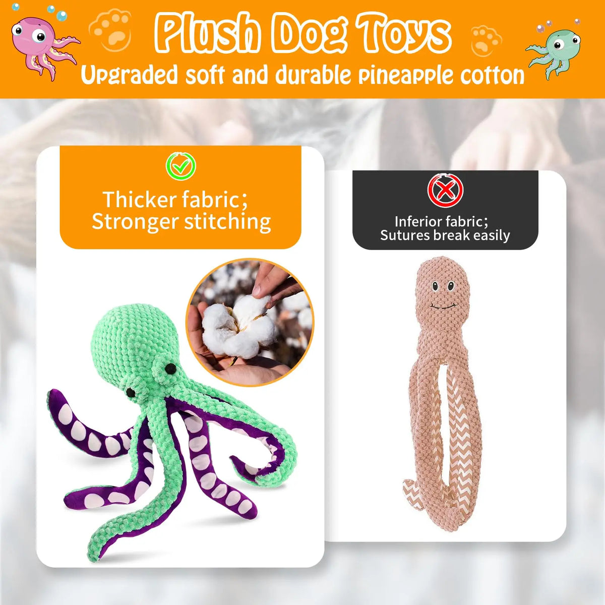 Plush Squeaky Dog Toy