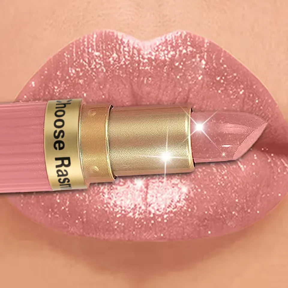 Pearlescent Velvet Lipstick – Long-Lasting Metallic Shimmer Finish, Waterproof Makeup