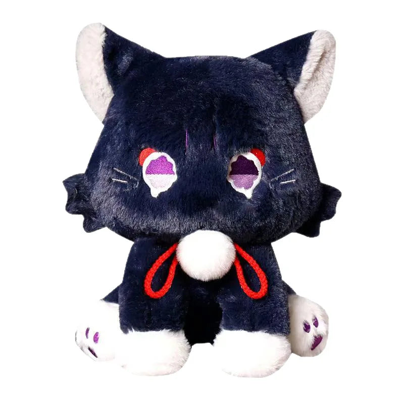 Cute Anime Genshin Impact Scaramouche Cat Plush Doll – Wanderer Pet Cosplay Stuffed Pillow Toy | Birthday Gift