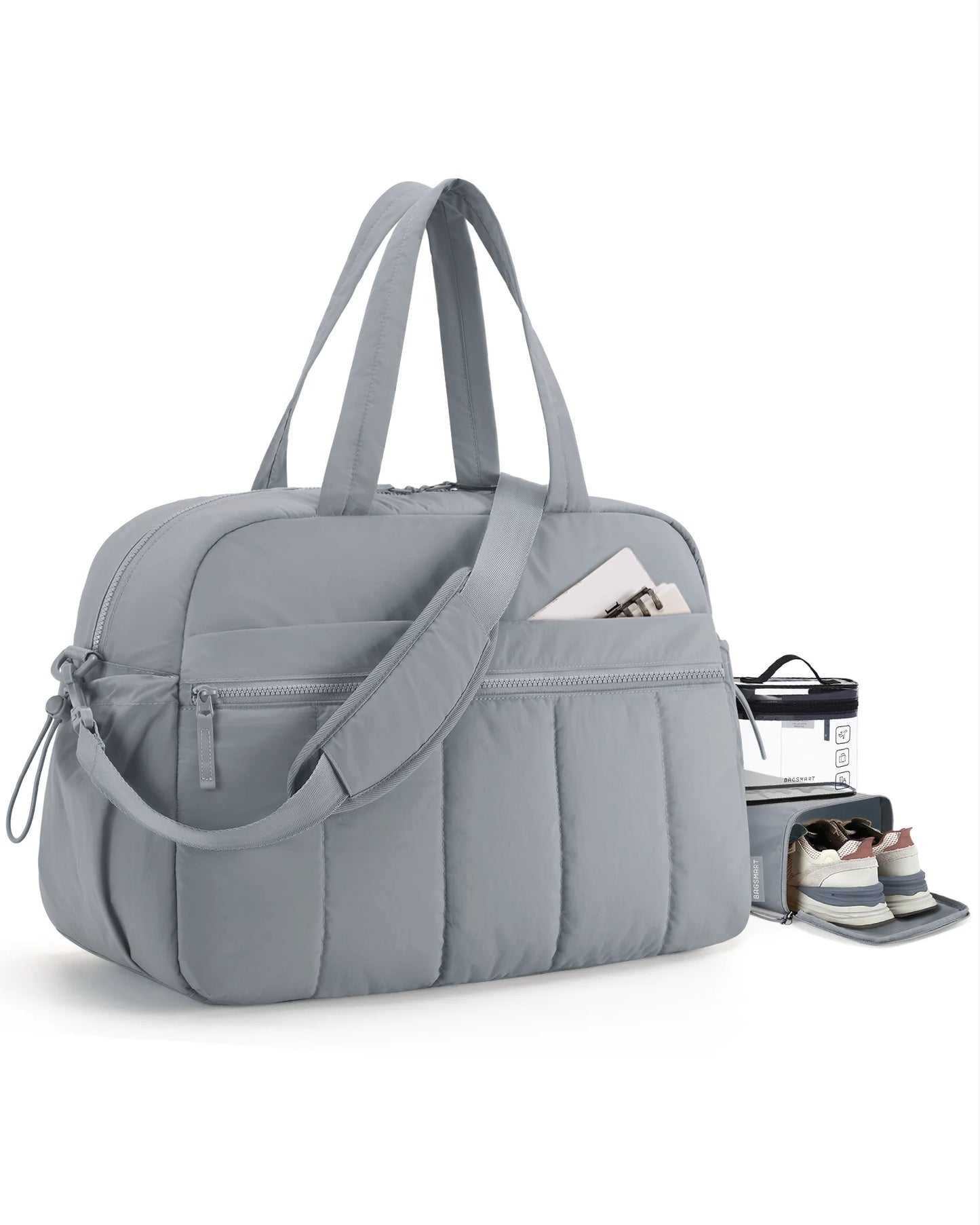 Women’s Travel Duffle Bag with Wet Pocket – Lightweight Water-Resistant Weekender & Gym Carry-On Bag