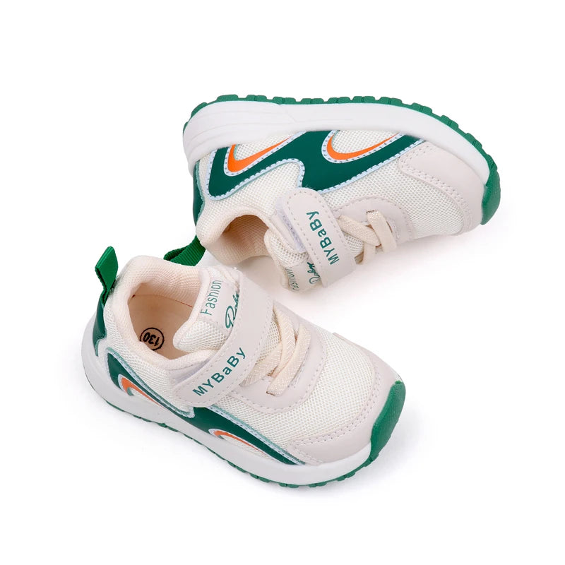 Breathable Soft-Step Toddler Sneakers – Lightweight Anti-Slip Shoes for Boys & Girls (1–3 Years, Spring/Autumn Wear)