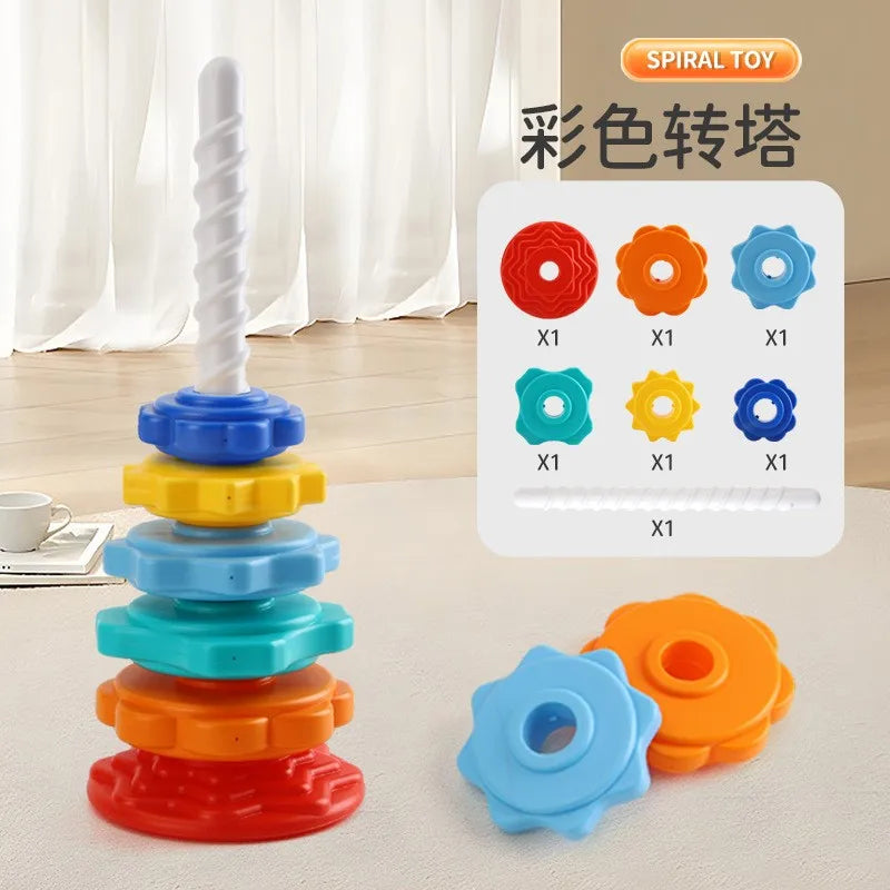 Rainbow Spinning Stacking Tower
