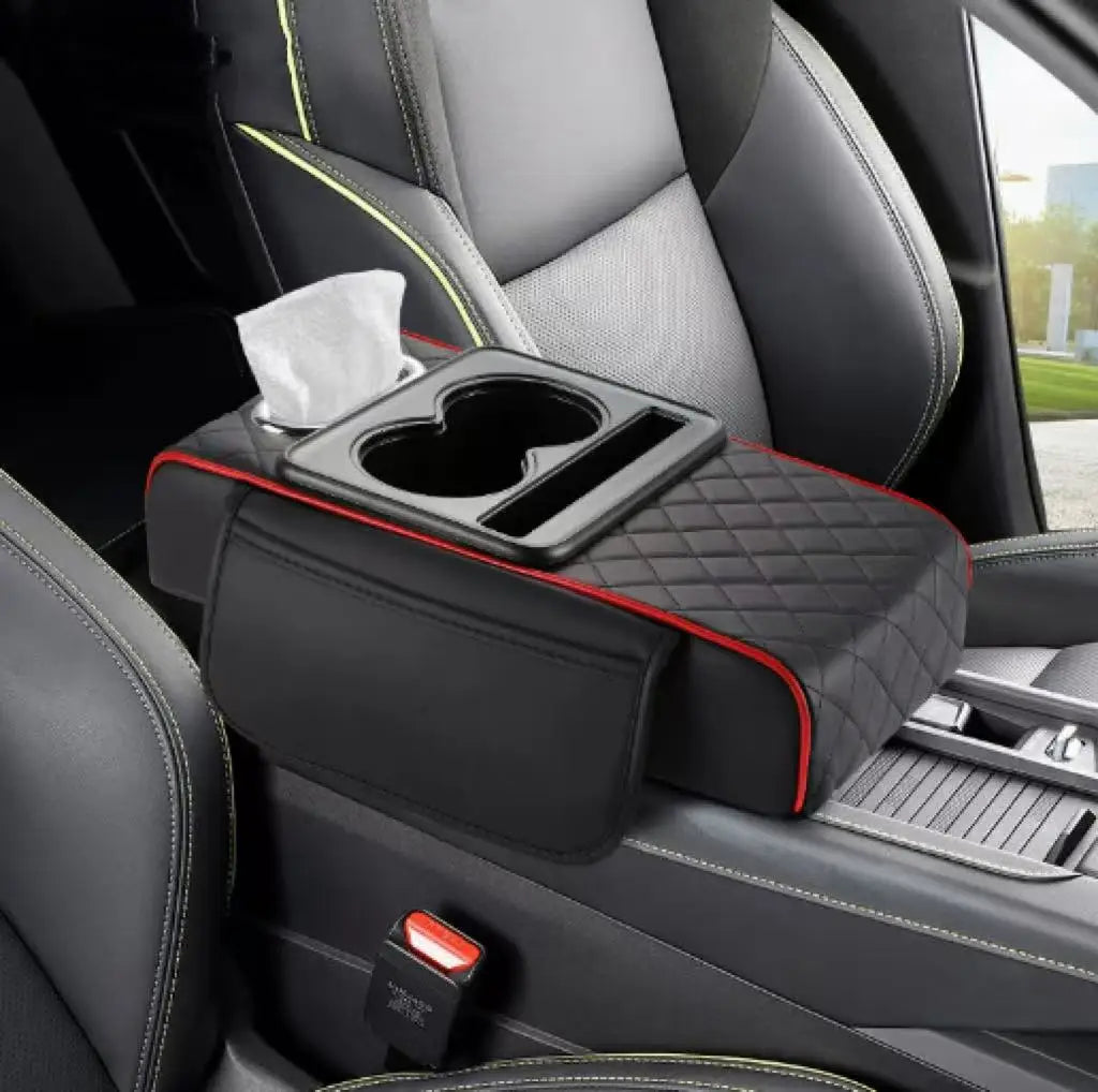 Quilted Car Armrest Organizer