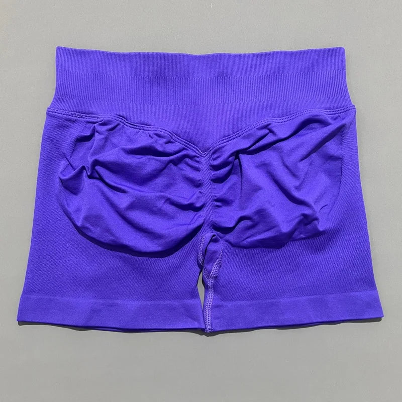 Women’s Seamless Biker Shorts – 4.5″ Low-Waist Fitness & Workout Shorts
