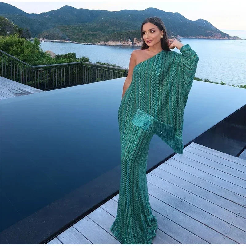 Women's Tassel Maxi Dress