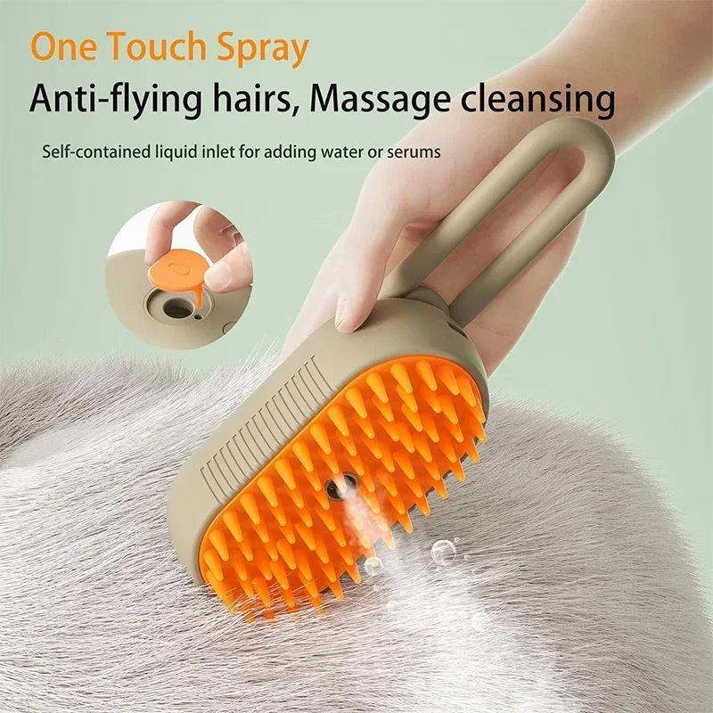 Pet Mist Grooming Brush for Cats and Dogs