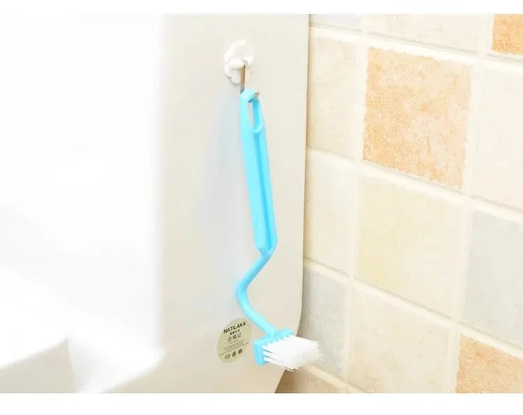 Toilet Cleaning Brush with S-Shaped Curved Handle – Corner & Edge Scrubber for Bathroom Cleaning
