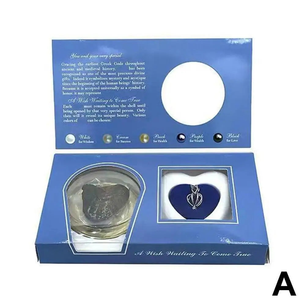 Wish Pearl Oyster DIY Necklace Kit with Cultured Pearl Jewelry Gift Set
