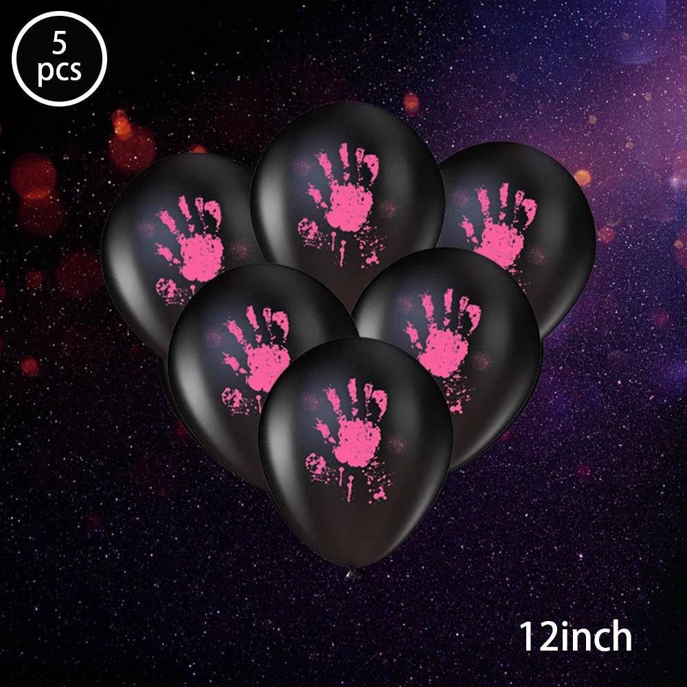 Halloween 12-Inch Latex Balloons for Spooky Party Decorations