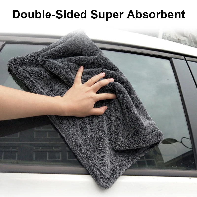 1200 GSM Microfiber Car Wash Towel – Double-Sided, Super Absorbent