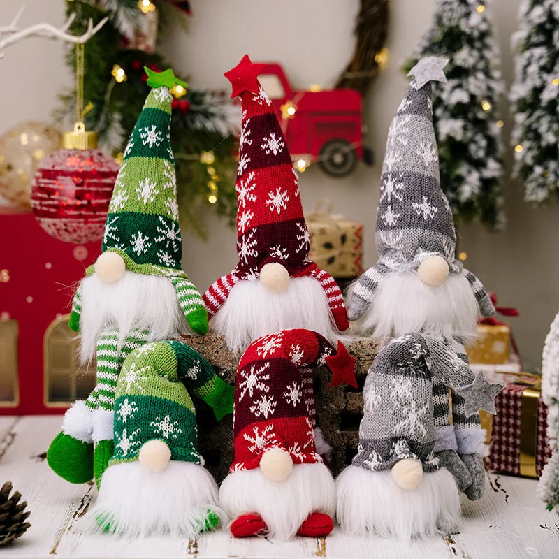 LED Faceless Doll Elf Gnome with Lights – Christmas Decoration & Holiday Gift (20cm / 30cm)