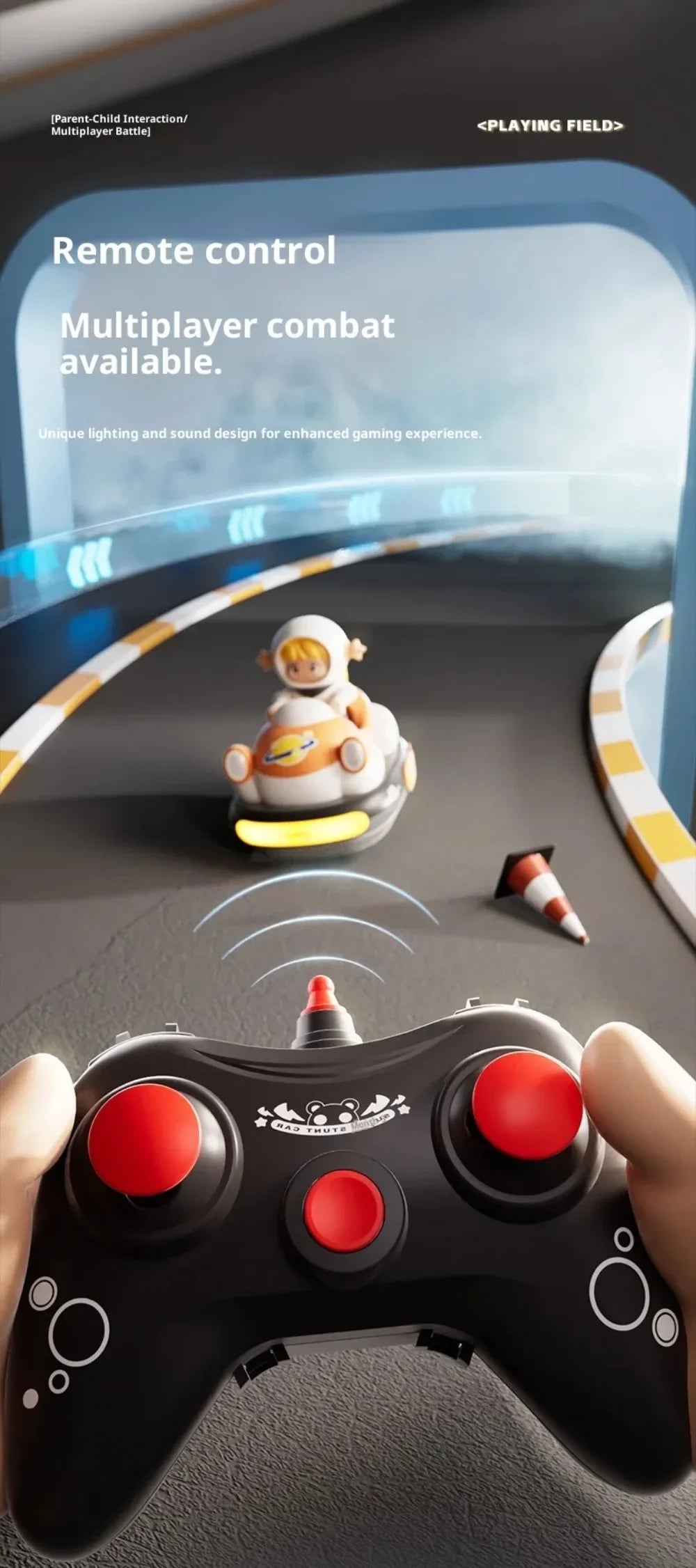 Remote Control Bumper Kart Set – 2-Player RC Drift Racing Cars
