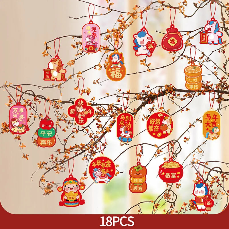 1 Pack Chinese New Year Hanging Decoration – Spring Festival Wall Ornament for Home & Party Decor