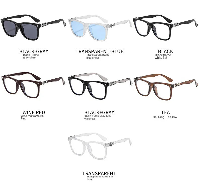 Samjune Square Anti-Blue Light Glasses — Unisex Vintage Eyewear