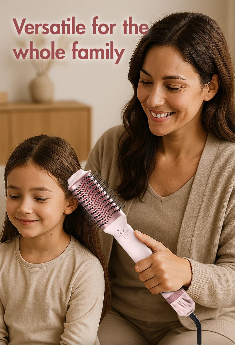 5-in-1 Detachable Hair Dryer Brush & Curling Iron Styling System