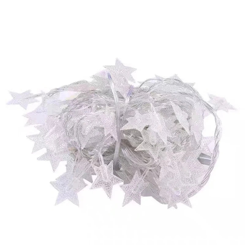 1.5m Fairy Ball String Lights 10 Led Lamp Snowflake Star Garland Light Christmas New Year Home Decor Birthday Party Supply