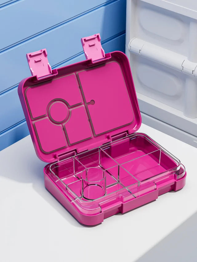 Cartoon Printed Microwavable Bento Lunch Box with 5 Compartments