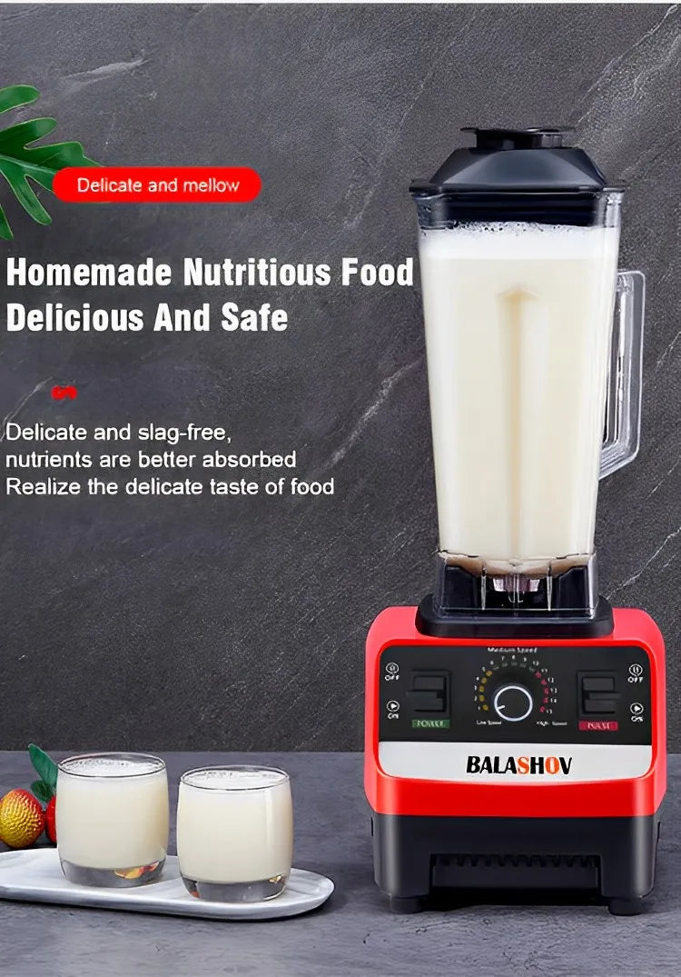 2000W Heavy Duty Commercial Blender – High Power Kitchen Blender & Food Processor for Smoothies, Ice Crushing, Juicing, BPA-Free