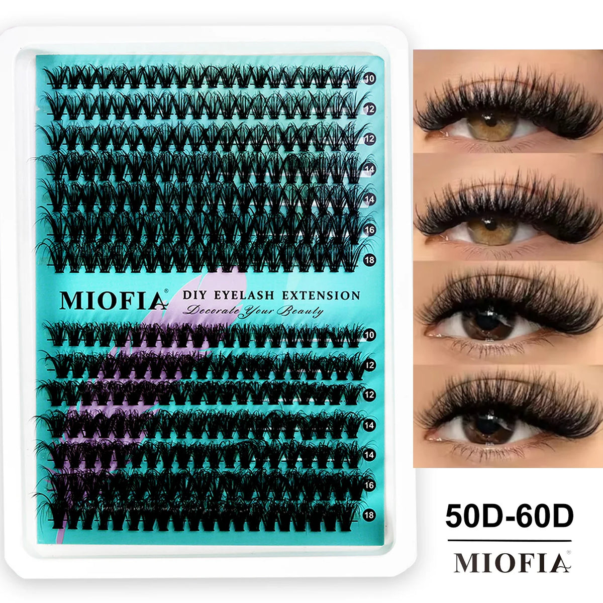 Mixed-Length Cluster False Eyelashes
