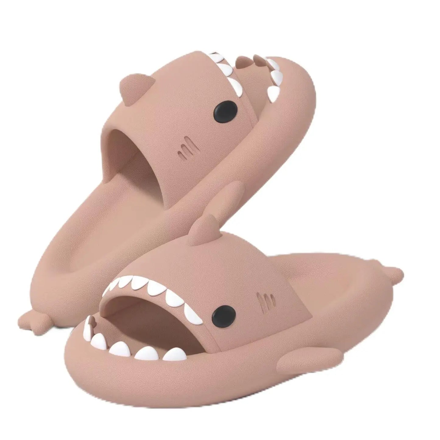 Shark Slides – Cloud Slippers for Men & Women | Summer Open-Toe Sandals | Anti-Slip Casual Beach, Pool & Shower Shoes