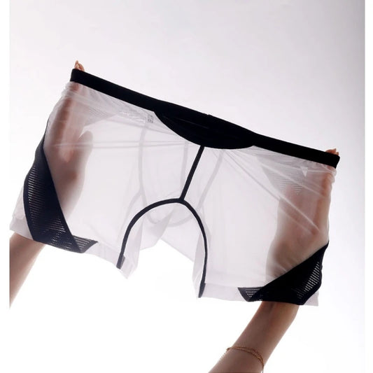 Men's Ice Silk Boxer Shorts – Slim Fit, Soft Underwear, 1 or 2 Pack
