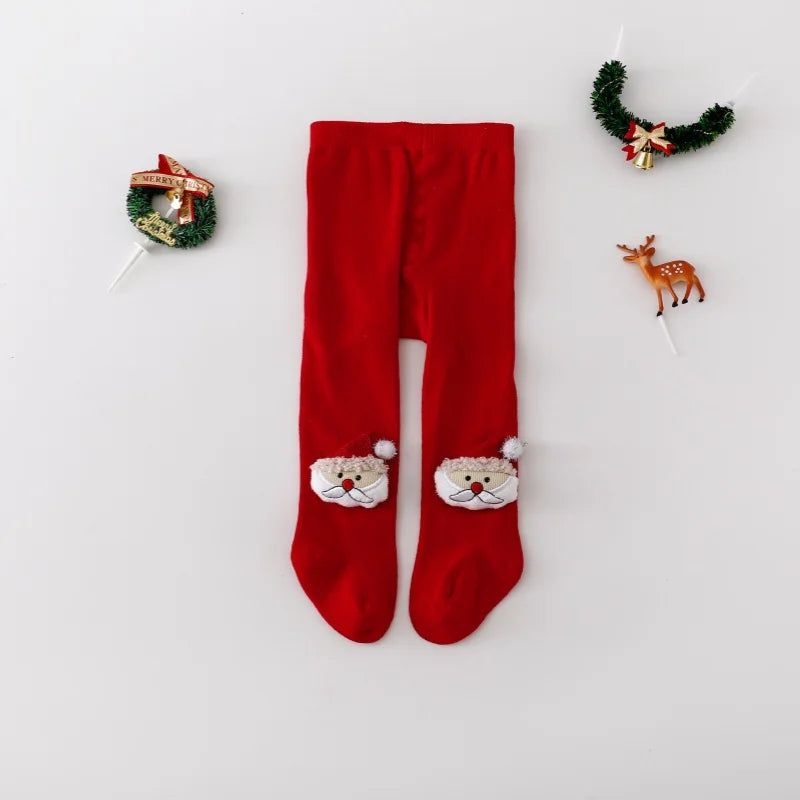 Holiday Baby Girl Tights – Cozy Knitted Pantyhose for Christmas & New Year