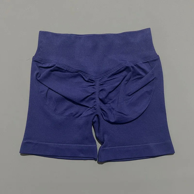 Women’s Seamless Biker Shorts – 4.5″ Low-Waist Fitness & Workout Shorts