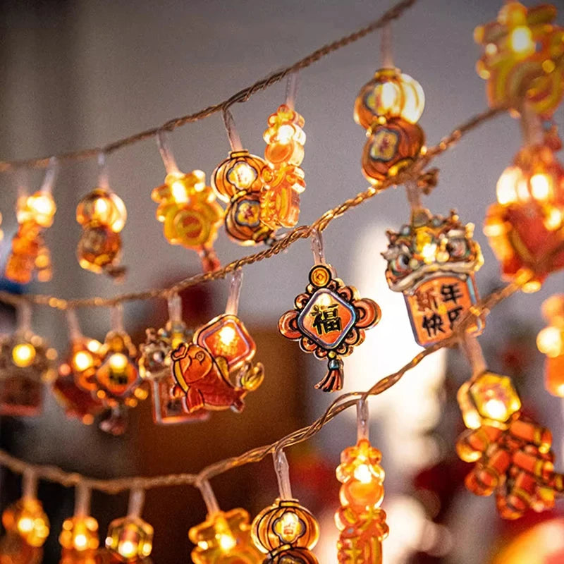 1Pc 1.6M 10-LED Decorative String Lights – Hanging Ornament Lights for Home, Bedroom, Living Room & Party Decor