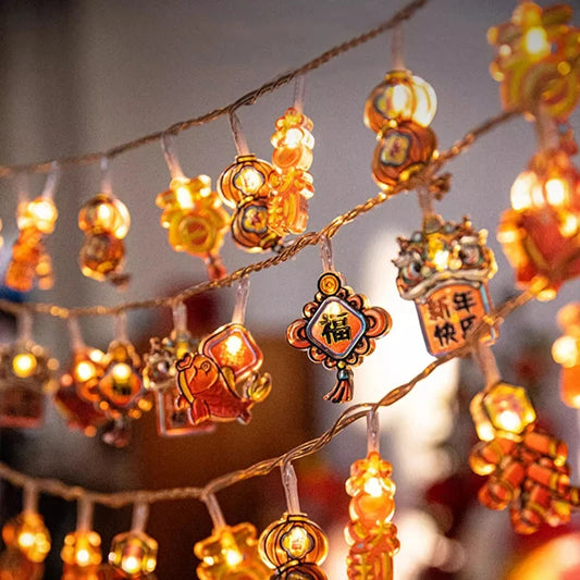 1Pc 1.6M 10-LED Decorative String Lights – Hanging Ornament Lights for Home, Bedroom, Living Room & Party Decor