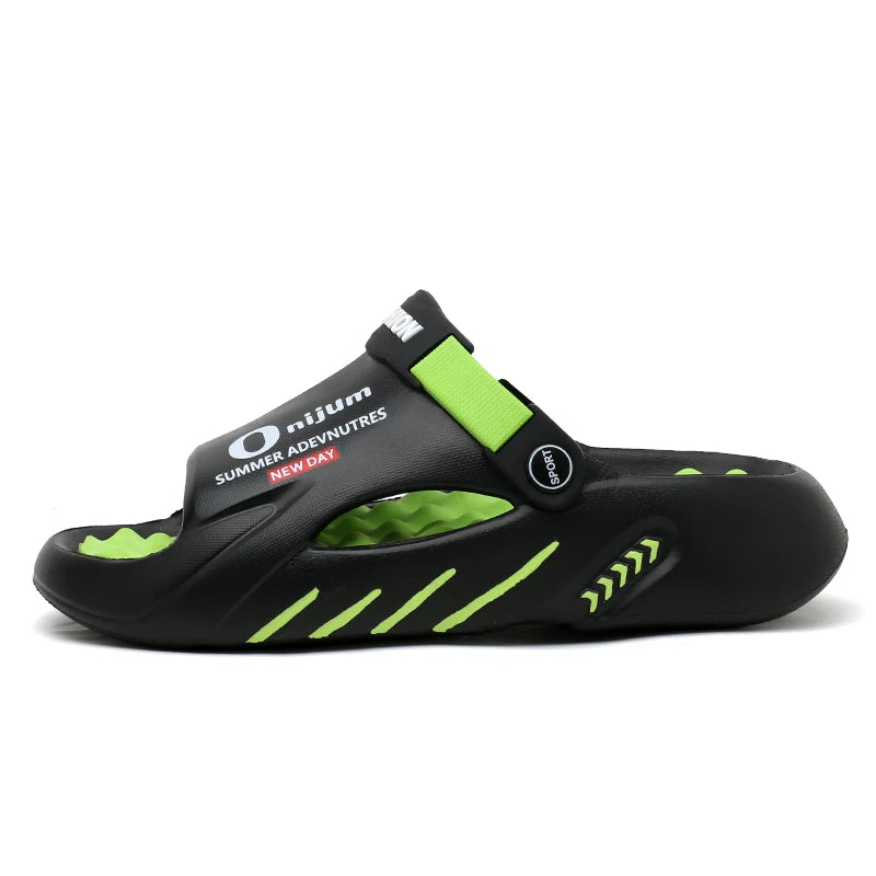 Men's EVA Platform Slides — Soft-Sole Sandals for Indoor & Outdoor Wear