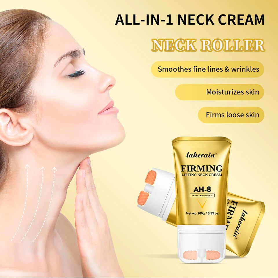AH-8 Moisturizing Neck Cream, Firming Care for the Appearance of Crepey Skin, Hydrating Daily Skincare