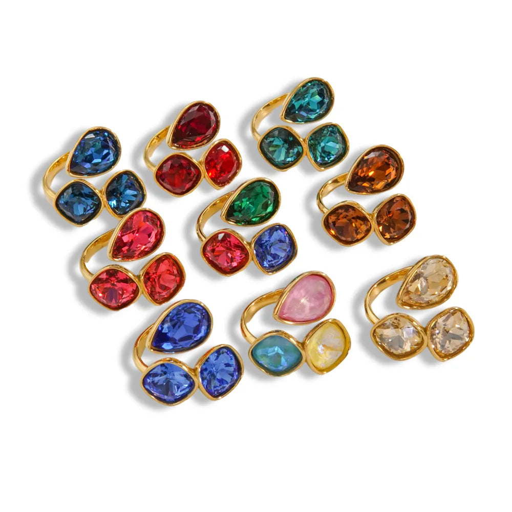 14K Gold-Plated Adjustable Ring