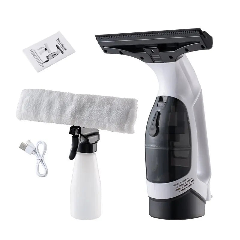 Multifunctional Cordless Electric Window Cleaner | Rechargeable Automatic Glass Cleaning Machine for Windows, Mirrors & Shower Glass