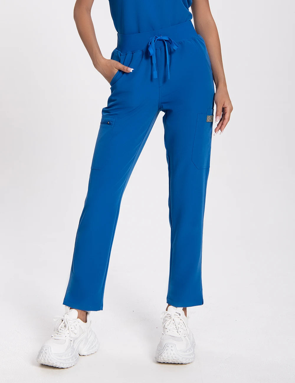 Women’s Antibacterial Scrubs Set – Soft V-Neck Top & Wrinkle-Resistant Pants