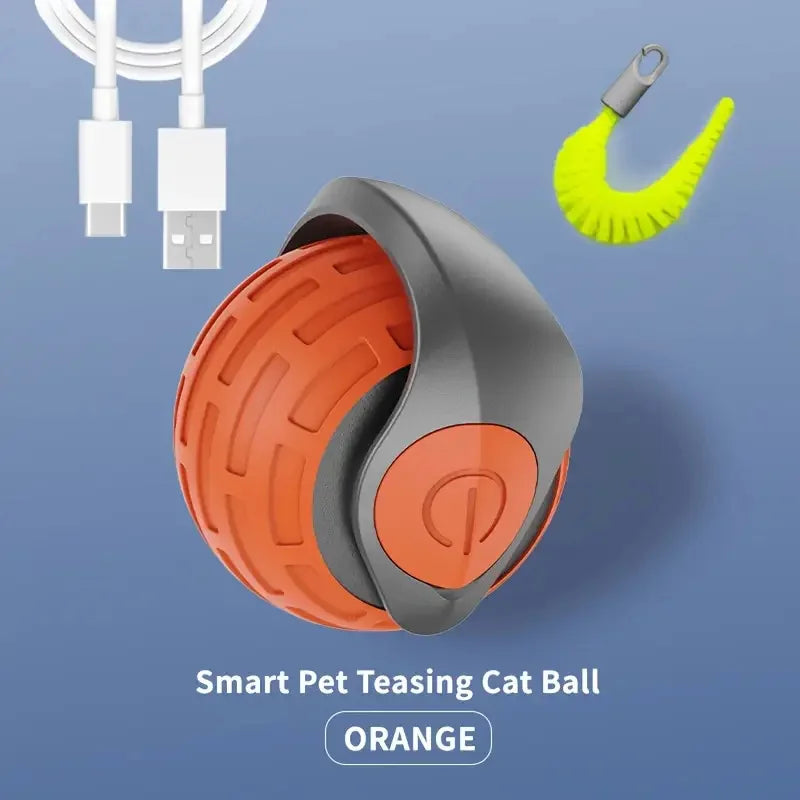 Smart Interactive Pet Toy Ball for Cats & Dogs, USB Rechargeable Automatic Rolling & Bouncing Ball