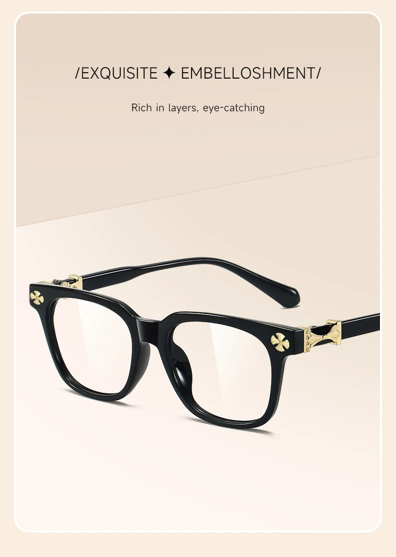 Beau Five Square Blue Light Blocking Glasses — Lightweight Everyday Eyewear for Women