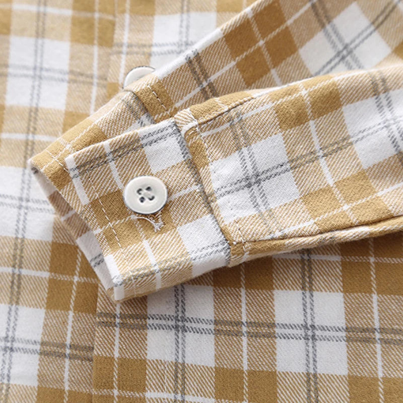 DIIMUU Spring and Autumn Kids' Cotton Shirt for Boys and Toddler Girls – Children’s Blouse for Infants and Kids (1-5 Years)