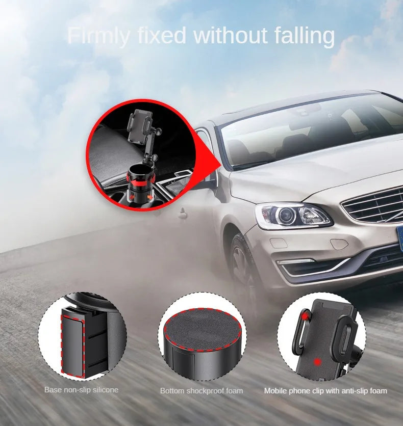 360 Degree Car Cup Holder Phone Mount Expander