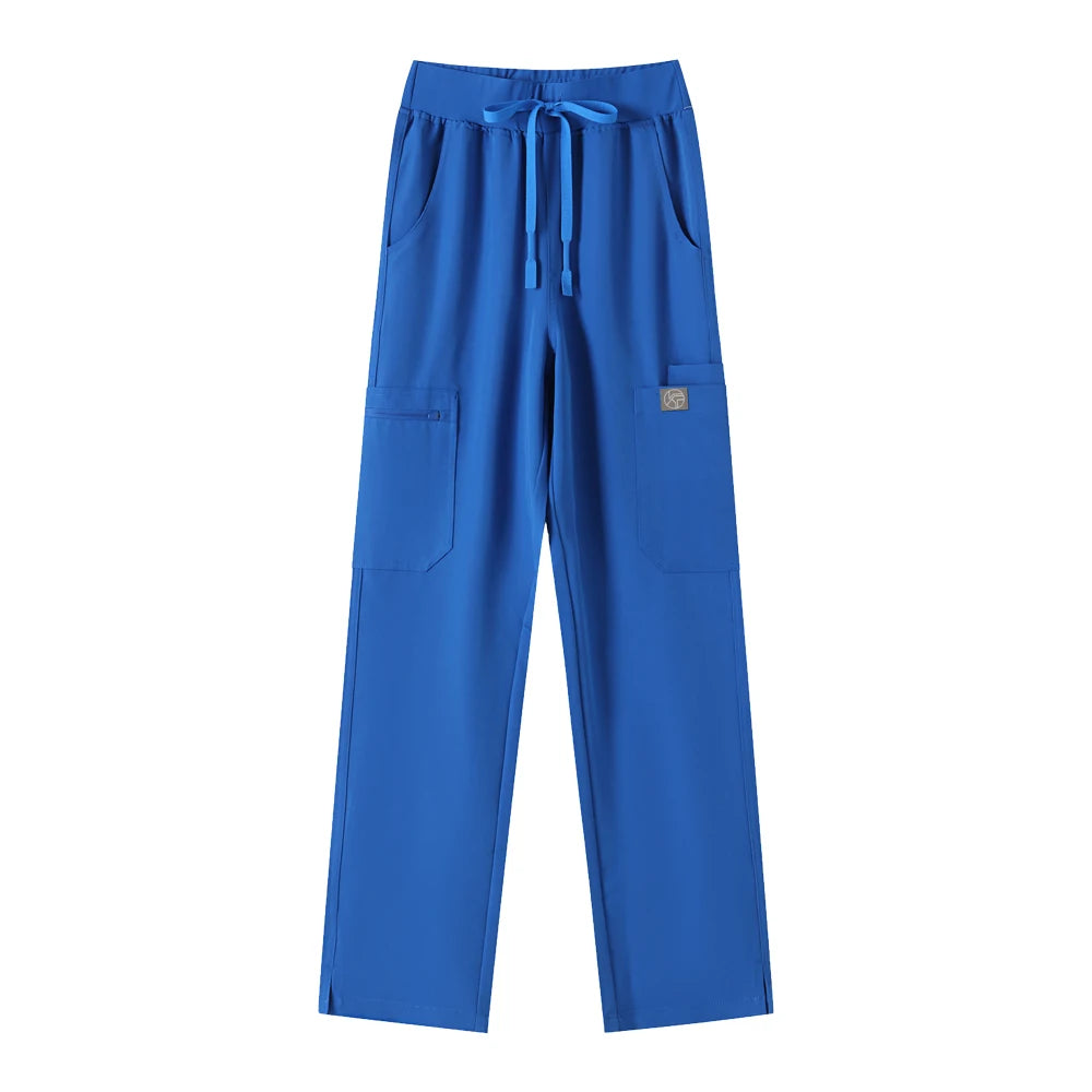 Women’s Antibacterial Scrubs Set – Soft V-Neck Top & Wrinkle-Resistant Pants
