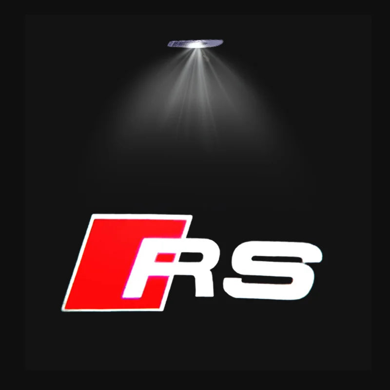 2/4Pcs HD LED Car Door Welcome Logo Projector Lights for Audi A3 A4 A5 A6 A7 Q2 Q3 Q5L Q7 S4 S5 S6 S7 TT S Line Accessories